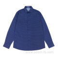 2020 fashion design men's woven cotton shirt